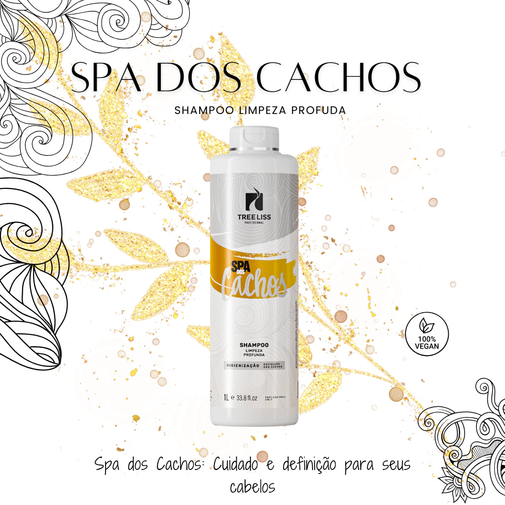 Shampoo Limpeza Profunda Spa dos Cachos Tree Liss 1lt